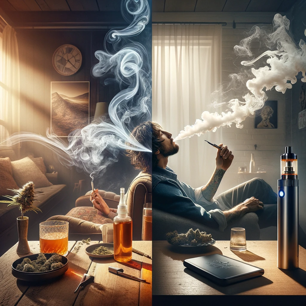 Vaper du CBD VS vaporiser du CBD